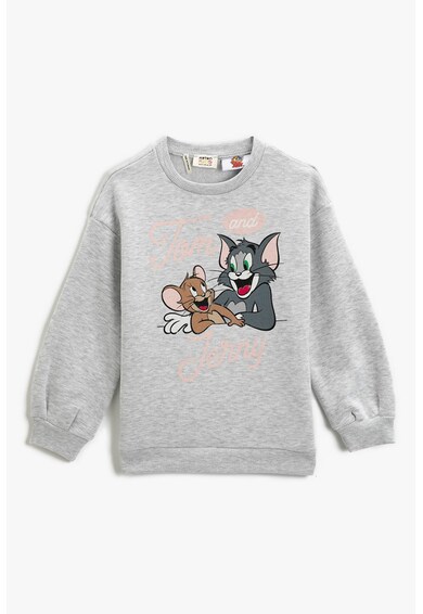 KOTON Bluza sport cu decolteu la baza gatului si imprimeu cu Tom & Jerry Fete