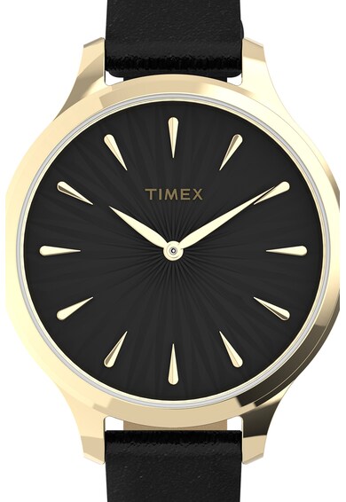 Timex Кварцов часовник City с кожена каишка Жени