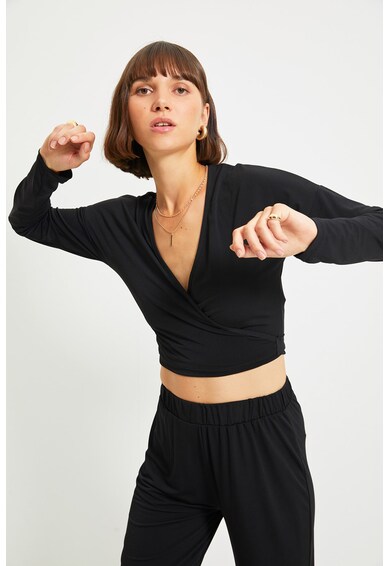 Trendyol Bluza din jerseu cu model petrecut Femei