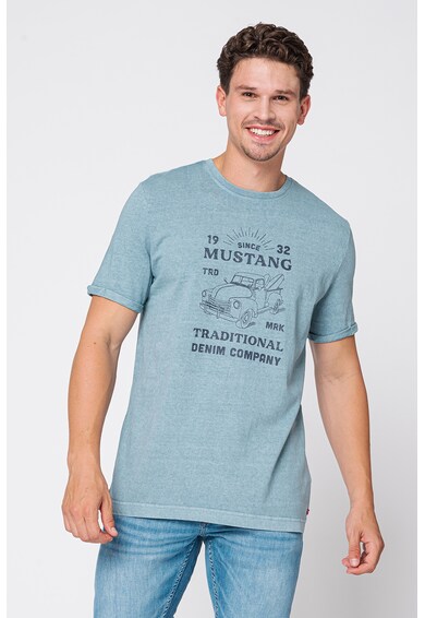 Mustang Памучна тениска Alex C с принт Мъже