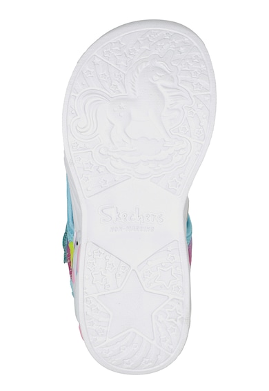 Skechers Unicorn Dreams tépőzáras colorblock dizájnú szandál Lány