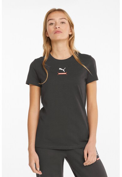 Puma Kerek nyakú póló logós részlettel női