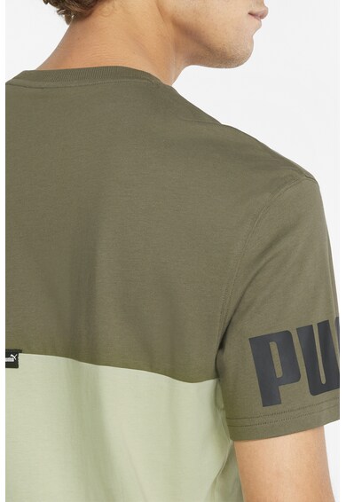 Puma Power colorblock dizájnos kerek nyakú póló férfi