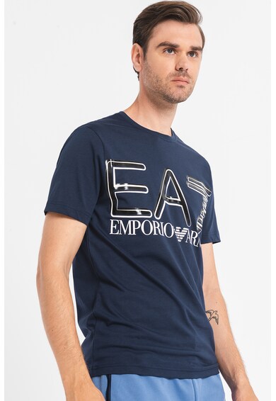 EA7 Pamutpóló nagy logómintával férfi