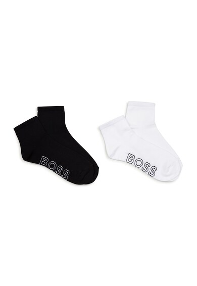 BOSS Kidswear Къси чорапи с лого - 2 чифта Момчета