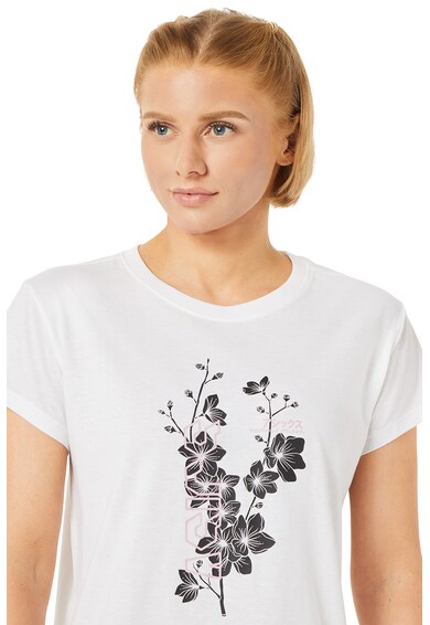 Asics Tricou cu logo si imprimeu floral pentru fitness Femei