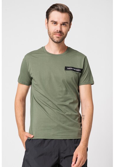 Emporio Armani Underwear Плажна тениска с овално деколте Мъже
