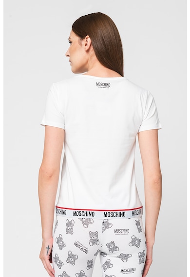 Moschino Домашна тениска с памук и лого Жени
