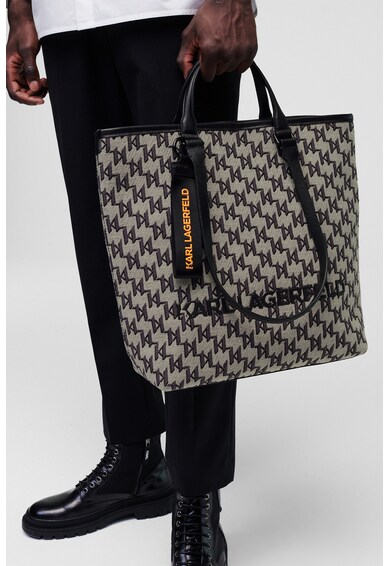 Karl Lagerfeld Geanta shopper din jacquard cu model monograma Barbati