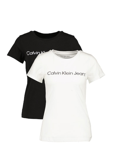 CALVIN KLEIN JEANS Szűk fazonú organikuspamut tartalmú póló szett - 2 db női