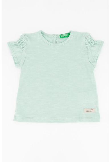 United Colors of Benetton Organikuspamut póló rugalmas húzott részletekkel Lány