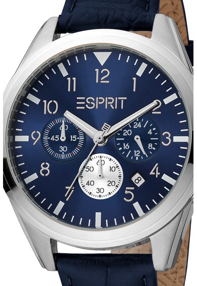 Esprit Часовник с хронограф и кожена каишка Мъже
