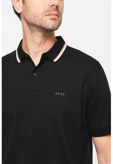 BOSS Pack galléros póló kontrasztos részletekkel férfi