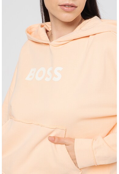 BOSS Eshina kényelmes fazonú kapucnis pulóver logóval női