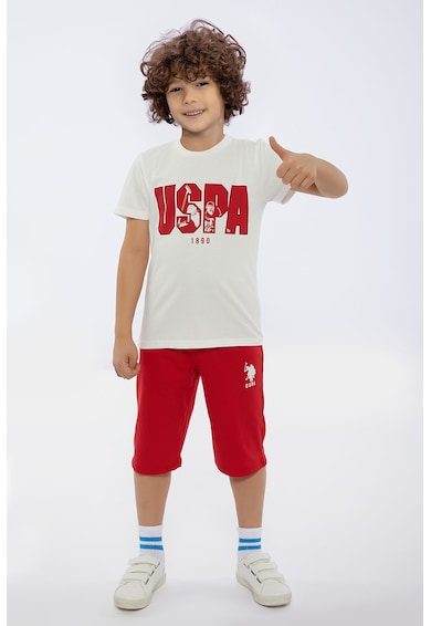U.S. Polo Assn. Тениска и къс панталон с лого Момчета