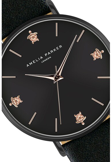 Amelia Parker Квадратен часовник с кожена каишка Жени