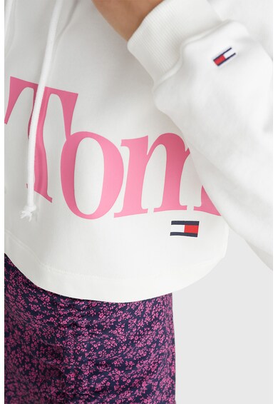Tommy Jeans Hanorac crop cu imprimeu logo Femei