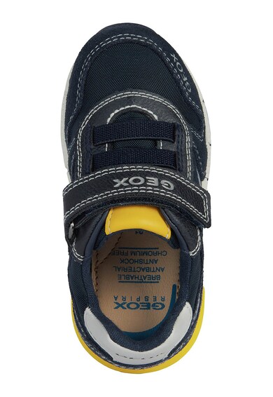 Geox Pantofi sport low-top cu velcro din piele intoarsa si piele ecologica Fete
