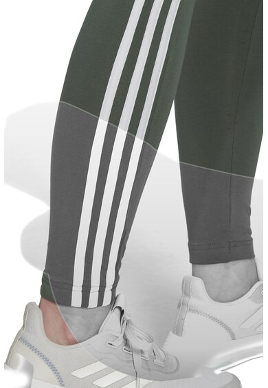 adidas Performance Colanti crop cu talie inalta Essentials 3-Stripes Femei