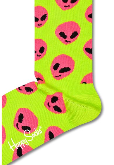 Happy Socks Sosete lungi unisex Alien Femei