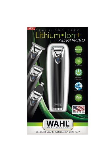 Aparat De Tuns Barba Si Parul Corporal Stainless Steel Advanced 240 Min Kit Accesorii Negru Wahl 09864 016 Fashion Days