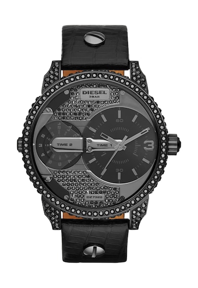 Diesel Черен часовник с кристали Мъже