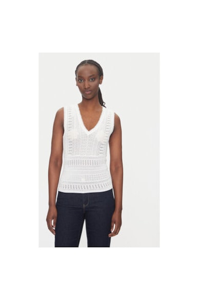 Morgan 242-mushu Women Tank Tops, White, M Morgan 242-mushu Women Tank Tops, White, M