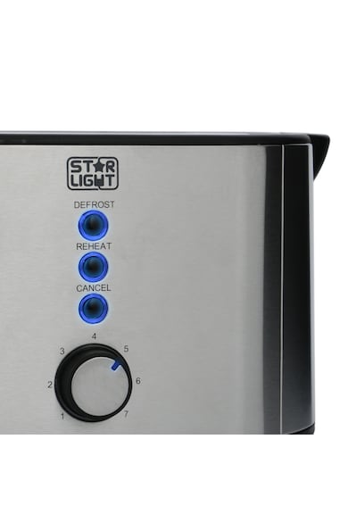 Star-Light Prajitor de paine  , 800 W, 2 felii, grad de rumenire ajustabil, 7 trepte, functie dezghetare si incalzire, inox Femei