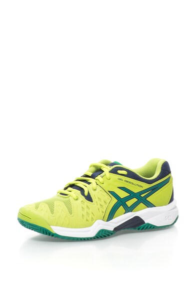 Asics Pantofi cu insertii de plasa pentru tenis Gel-Resolution 6 Clay GS Baieti