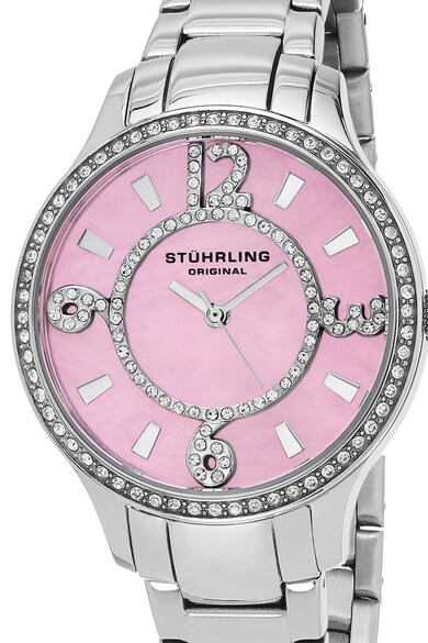 Stuhrling Ceas rotund decorat cu cristale Swarovski Femei