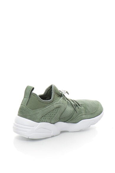 Puma Pantofi slip on cu garnituri de piele intoarsa, pentru fitness, Blaze Of Glory Soft, Unisex Femei