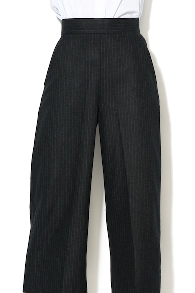 Closet LONDON Pantaloni culotte in dungi din amestec de lana Femei