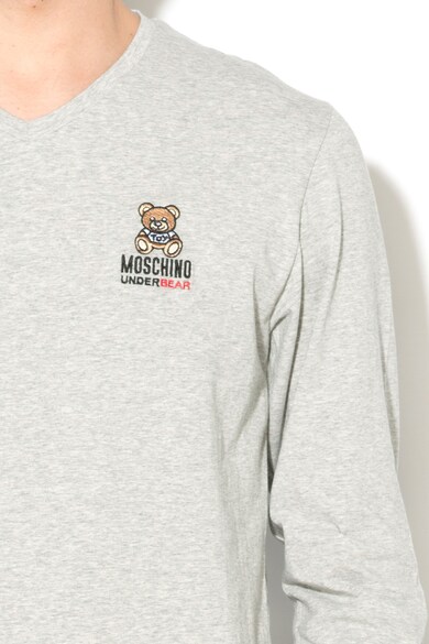 Moschino Домашна блуза с бродерия на гърдите Мъже