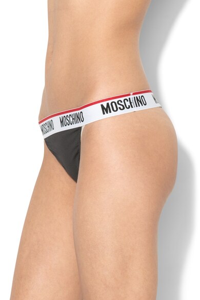 Moschino Chiloti tanga cu banda logo in talie Femei