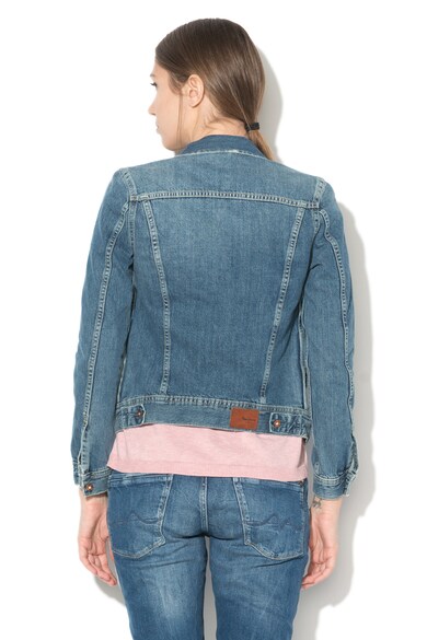 Pepe Jeans London Jacheta din denim cu aspect decolorat Thrift Femei