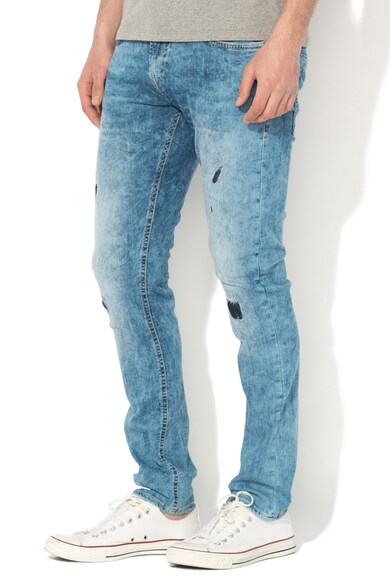 GUESS JEANS Blugi super skinny cu aspect decolorat Miami Barbati