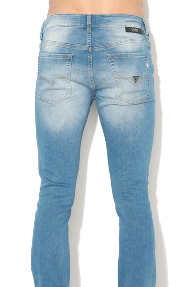 GUESS JEANS Blugi skinny cu snur pentru ajustare Barbati