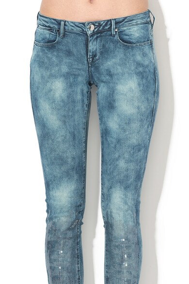 GUESS JEANS Blugi skinny fit cu aplicatii din paiete Femei