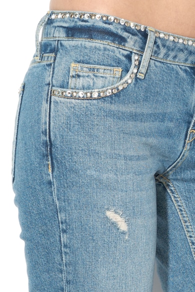 GUESS JEANS Blugi skinny cu aplicatii din margele Femei