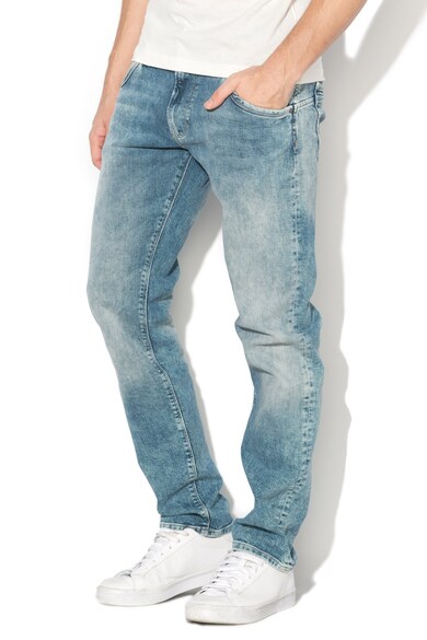 Pepe Jeans London Blugi regular fit cu aspect decolorat Zinc Barbati