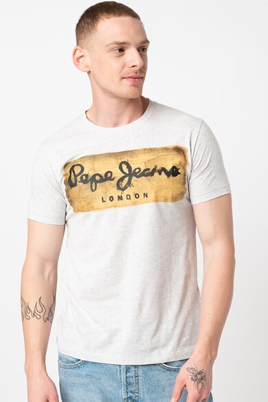 Pepe Jeans London Втлена тениска Charing с щампа с лого Мъже