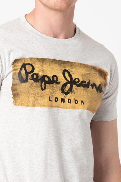 Pepe Jeans London Втлена тениска Charing с щампа с лого Мъже