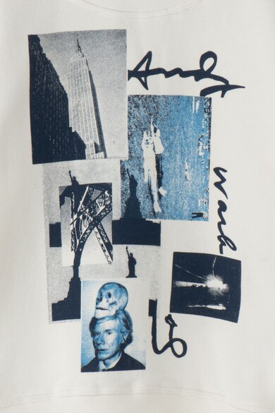 Andy Warhol by Pepe Jeans Bluza sport cu imprimeu grafic Baieti