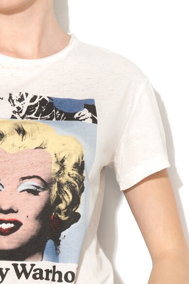 Andy Warhol by Pepe Jeans Tricou cu imprimeu Gisele Femei