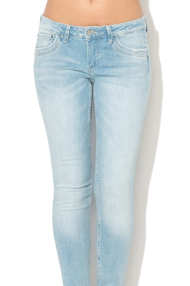 Pepe Jeans London Blugi skinny cu talie joasa Ripple Femei