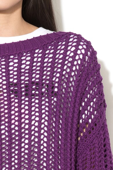 Diesel Pulover tricotat lejer, cu detalii perforate Hols Femei