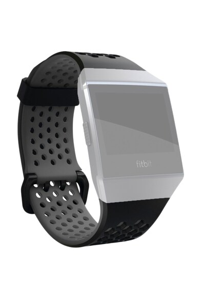 Fitbit Curea ceas smartwatch  Ionic, Large, Sport Band Black Gray Femei