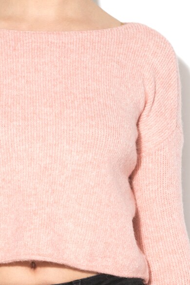 Subdued Crop pulóver keresztpántokkal a hátrészen női