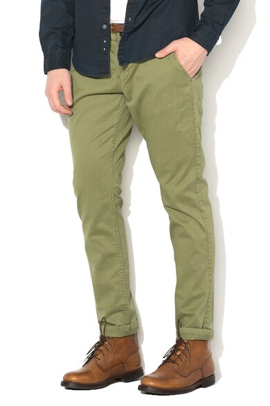 EDC by Esprit Pantaloni chino slim fit cu o curea detasabila in talie Barbati