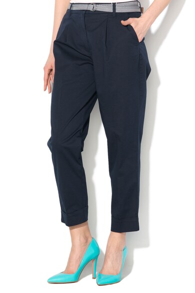 Esprit Pantaloni chino crop cu o curea 1 Femei